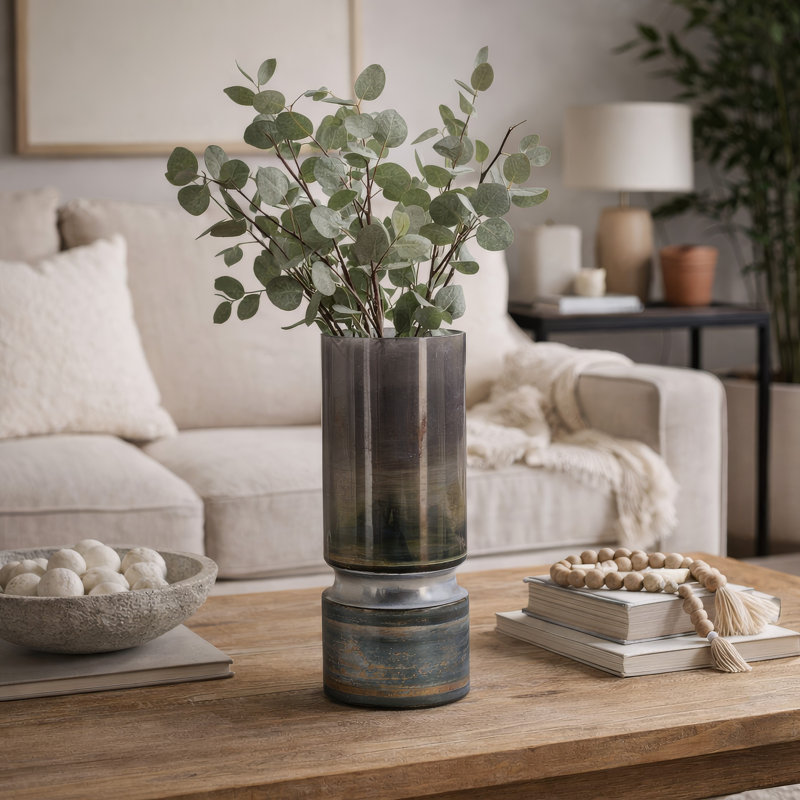 Vase de table Aurian, H 13,2 po x l 5,1 po x P 5,1 po