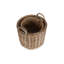 Wicker 2 Piece Lined Log Storage Basket Set