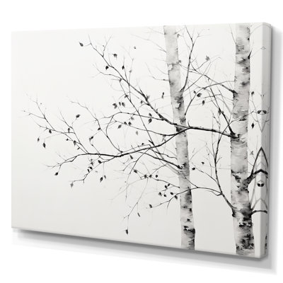 " Grey Minimalism Tree Birch II "