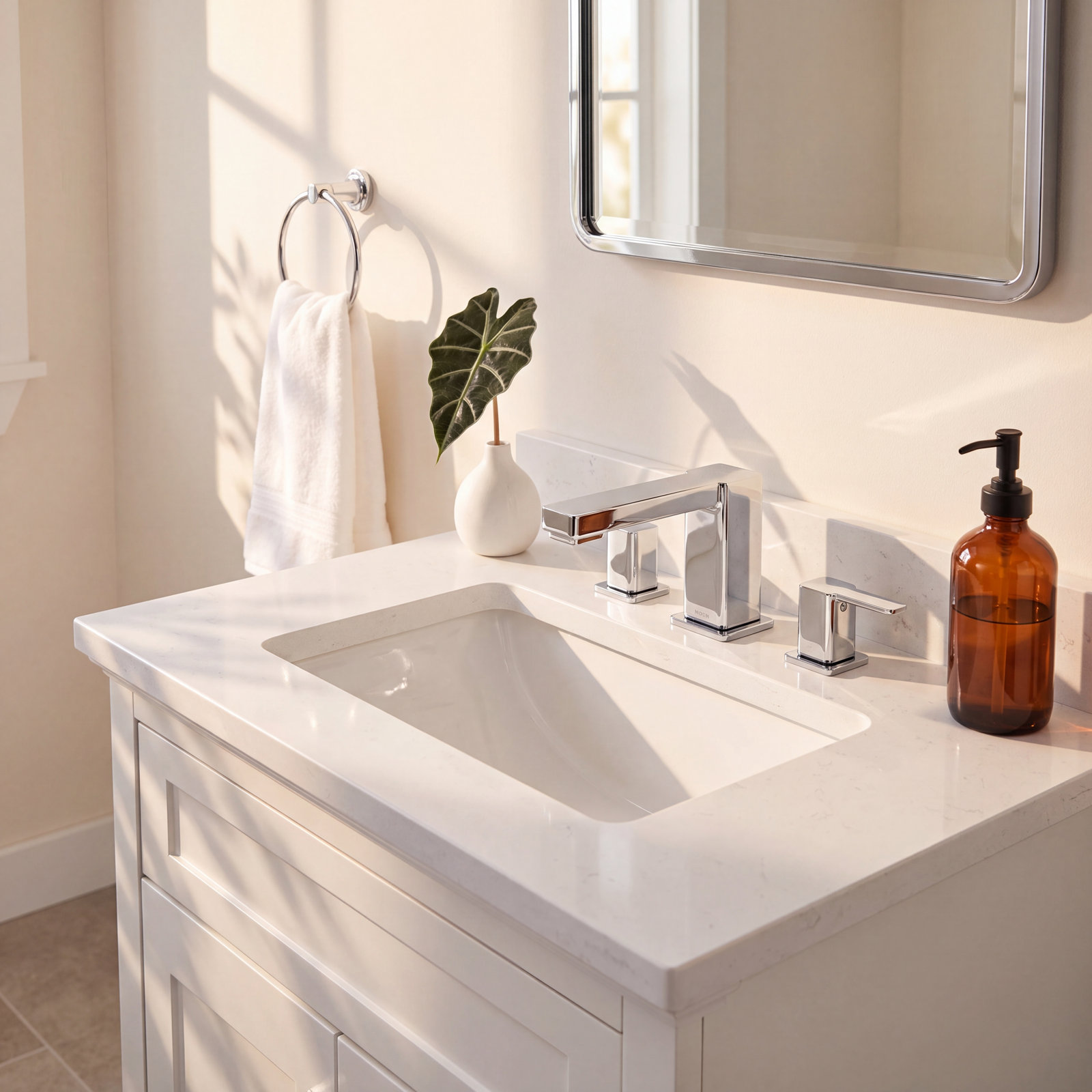 90 Degree Deck-Mounted Roman Tub Faucet Trim, Chrome