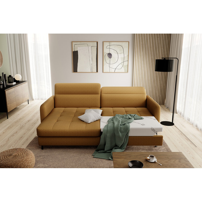 Ecksofa Alayssa, Left facing, Manhattan 45 yellow