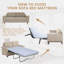 Canapé-lit pliable de remplacement en mousse à mémoire de forme avec matelas à mémoire de forme 4 po, canapé non inclus-439441955-445450541