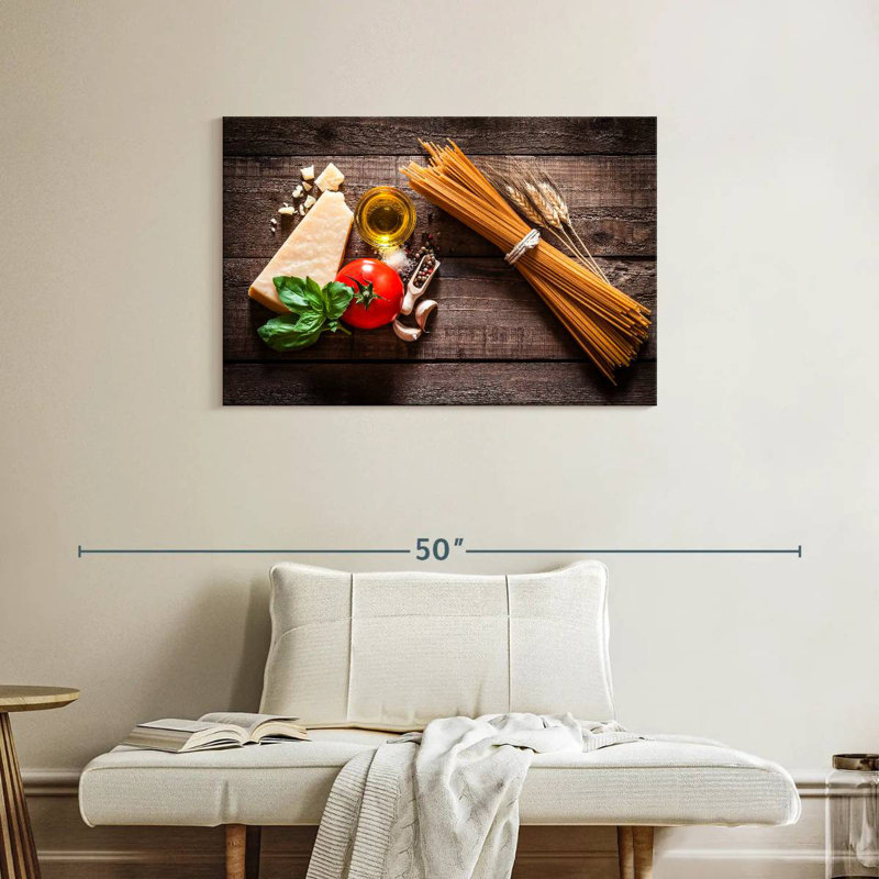 Yarlin Fresh Spaghetti Ingredients, 24" H x 36" W