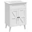 Meuble-lavabo de salle de bain avec lavabo, armoire de rangement moderne avec comptoir en céramique et armoire