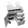 Seville Classics UltraHD 4-Drawer with 1-Door Rolling Cabinet
