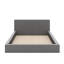 Grand lit tapissier au sol en velours-1636431982