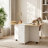 Folding Dining Table with Drawers and Cabinets-866305592