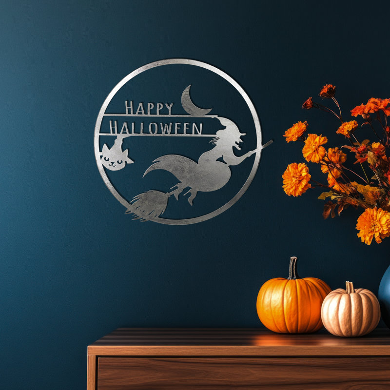 Enseigne murale 17 po Happy Halloween