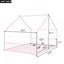 Lit double pleine grandeur en métal, rose-1388813143-1388813140