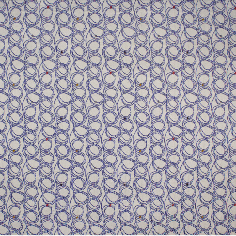 Felucca Coconut Fabric, Blueberry