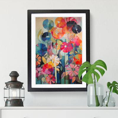 FRM-V0523-977X Flowers Retro Vol.8 - Single Picture Frame Print
