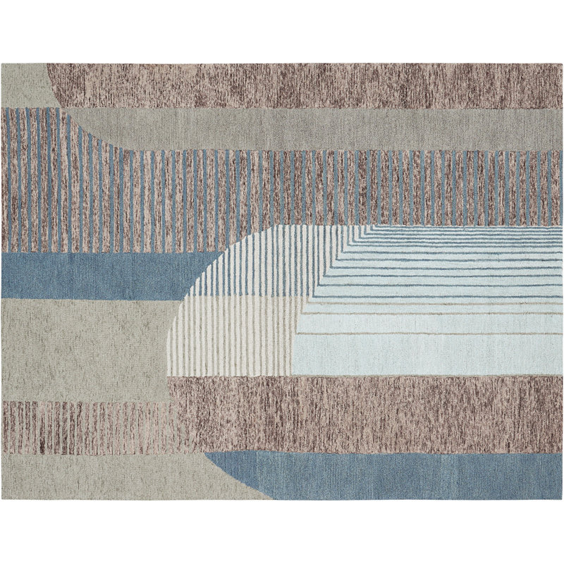Tapis en laine multicolore fait à la main Florena