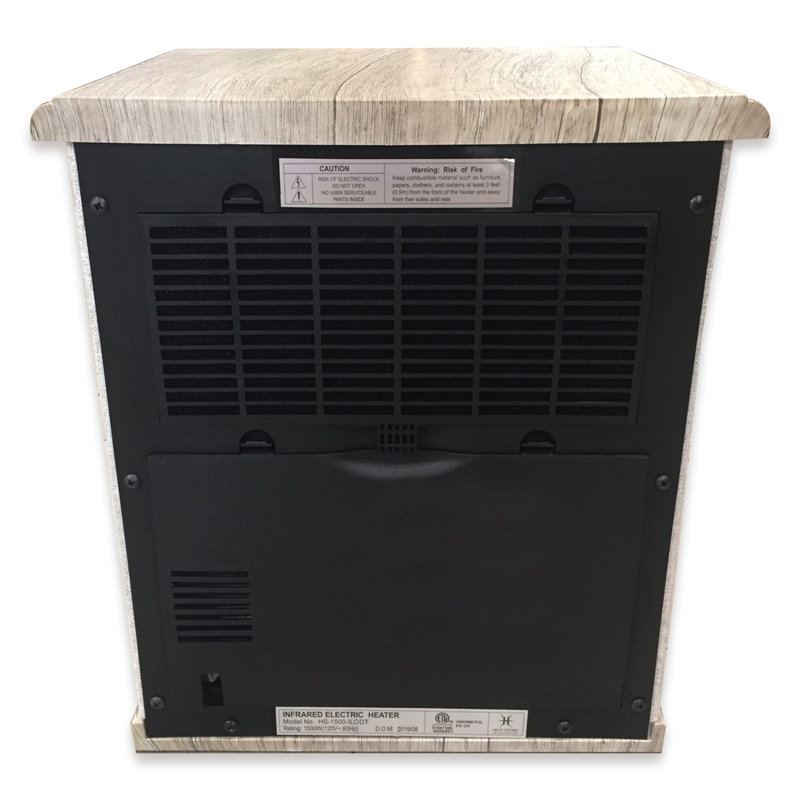 Tan Electric Infrared Convection Space Heater with Thermostat