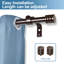 Tringle à rideaux simple ajustable 0,62 po Sweitzer-148547065-148547070