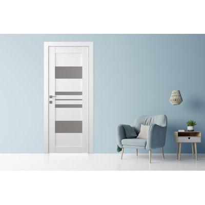 Dalle de porte standard en bois manufacturé massif Romi