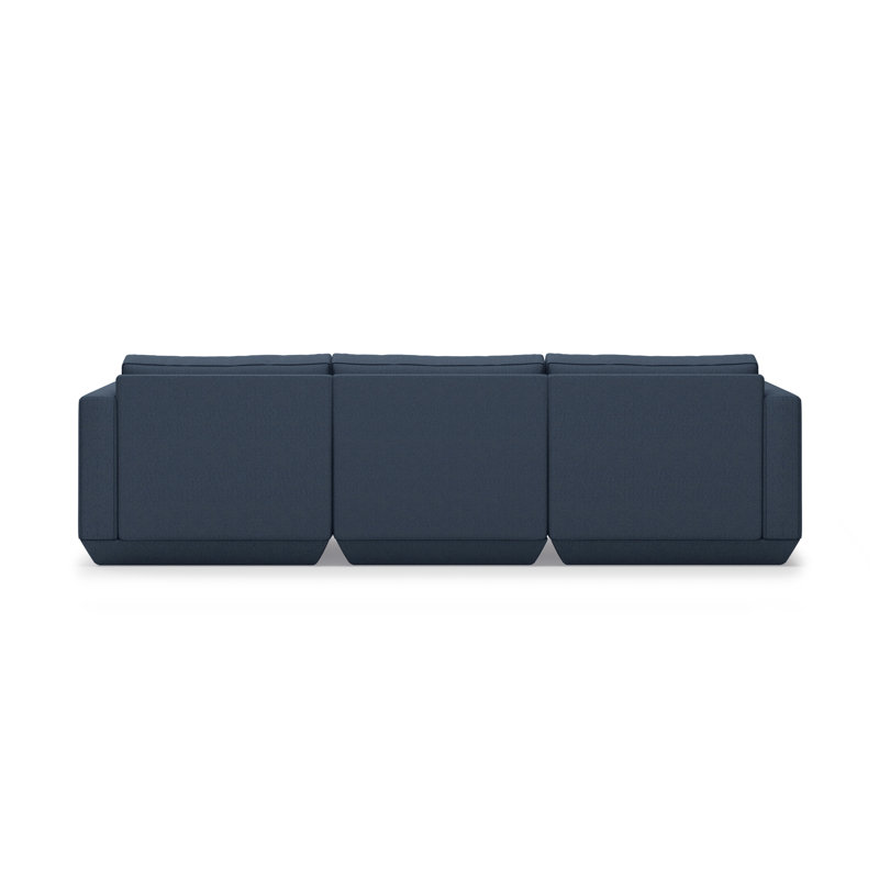 Podium Modular 4-Piece Sectional, Right Hand Facing, Hanson Navy