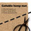 Tapis de chanvre durable 100% chanvre beige