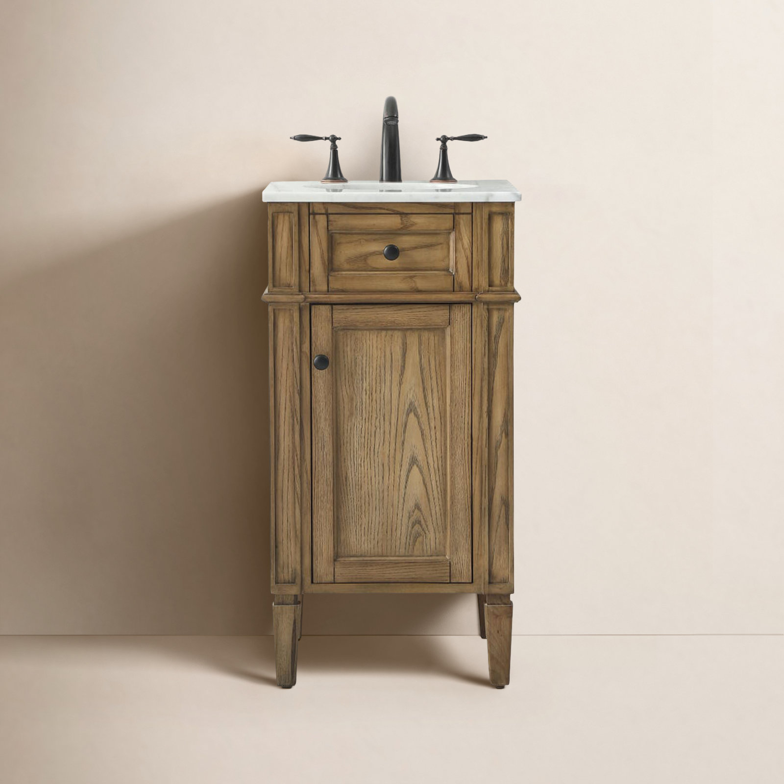 Rivers 18 " Single Bathroom Vanity, Driftwood