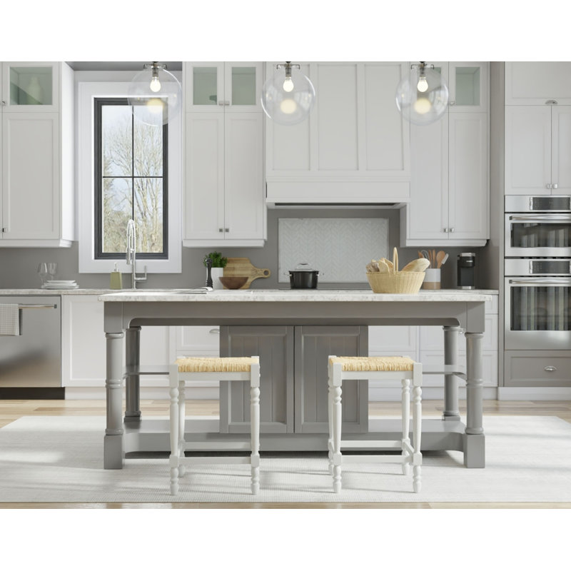 Tabouret de comptoir 24 po Hawthorne, Blanc