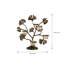Bougeoir 13,39 po H Gingko pour décoration de table de Noël