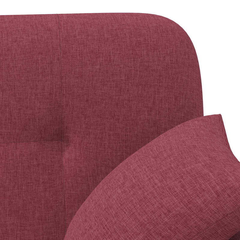 Loveseat with Button Tufted Fabric Loveseat Bench