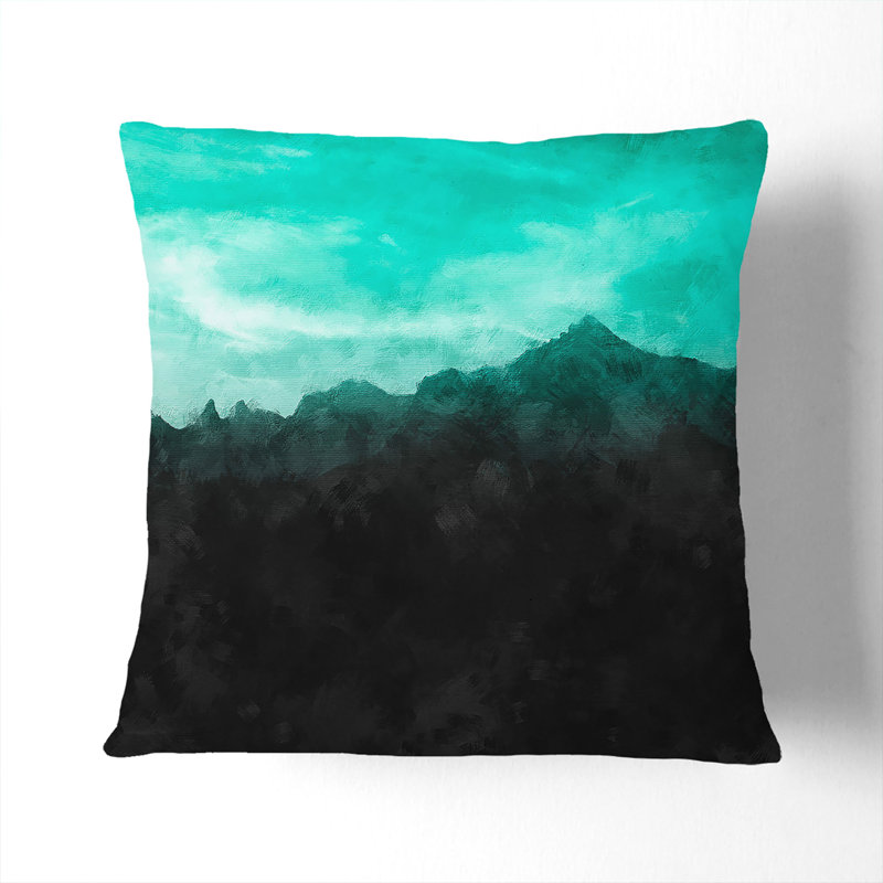 Sky Painting Cushion with Filling, 55cm H x 55cm W x 20cm D