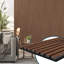 2 panneaux de lattes en bois insonorisées / insonorisées 3D de 106 x 20,5 po (ensemble de 2 / 30,2 pieds carrés)-106951208