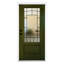 Ensemble de porte d'entrée extérieure en fibre de verre givré 36 "x 80"-110986916