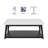 Vida White Marble Top Coffee Table