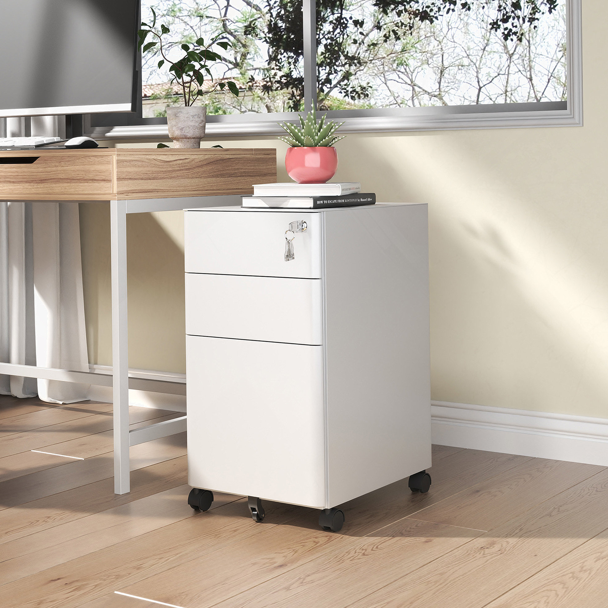 Latitude Run® Dark Gray Shaker Solid Wood Double Doors Base Cabinet ...
