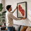 Stacked Forms Mid-Century - Framed Print-1775333804-1775333806