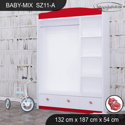 Baby 3 Door Wardrobe