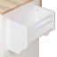 Îlot de cuisine rustique Lys de 59 pouces avec plateau en bois et station de charge Lys-125902312