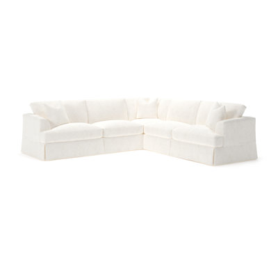 Lucia 4 - Piece Slipcovered L-Sectional