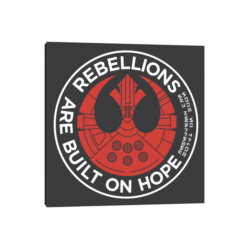 Rebellions Are Built On Hope by Tobi Fairly - Wrapped Canvas Print, 66.04 cm H x 66.04 cm W x 1.91 cm D