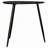 Xander Black Triangular Solid Wood End Table