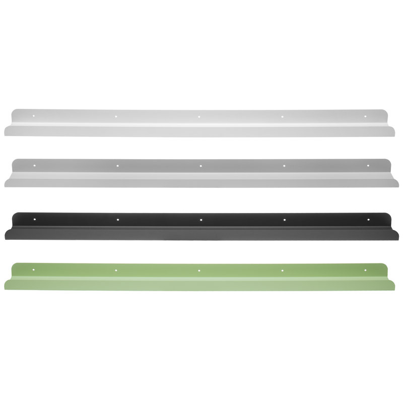 Ennice Metal Floating Shelf, Anthracite, 4cm H x 100cm W x 8cm D