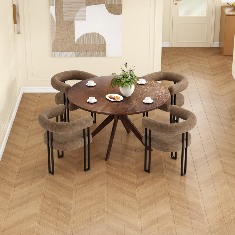 Ensemble repas 5 personnes, Brun