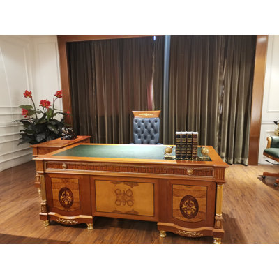 Kail Executive Desk with Power Outlet