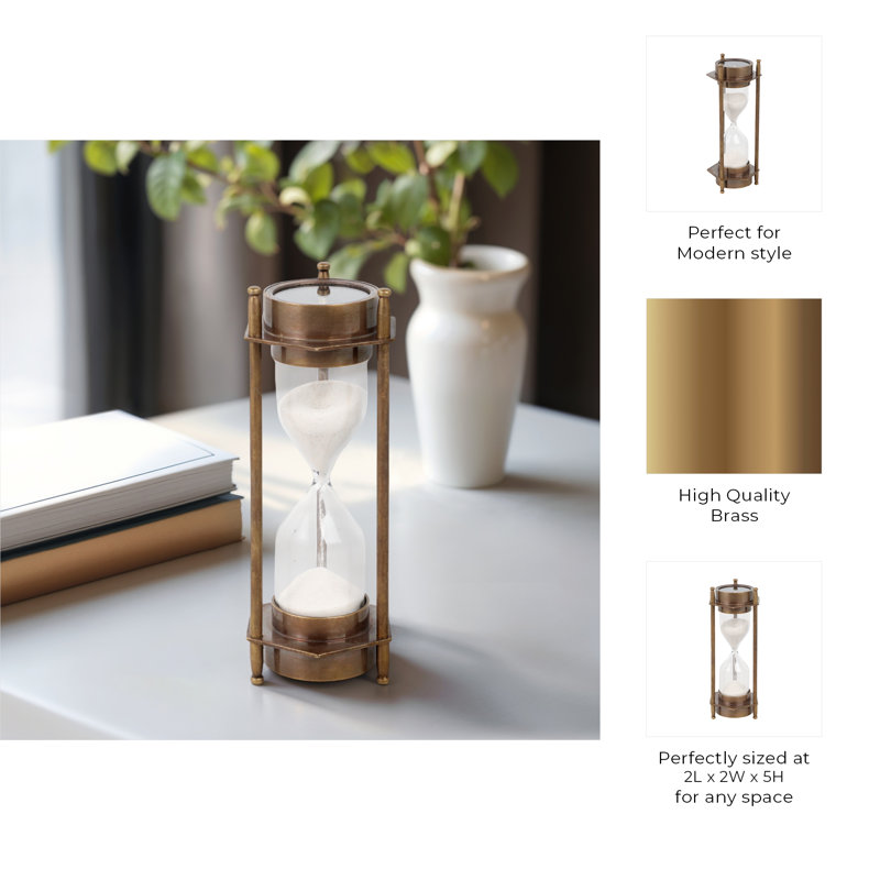 5" Hayes Brass Hourglass