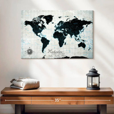 Carte du monde personnalisée