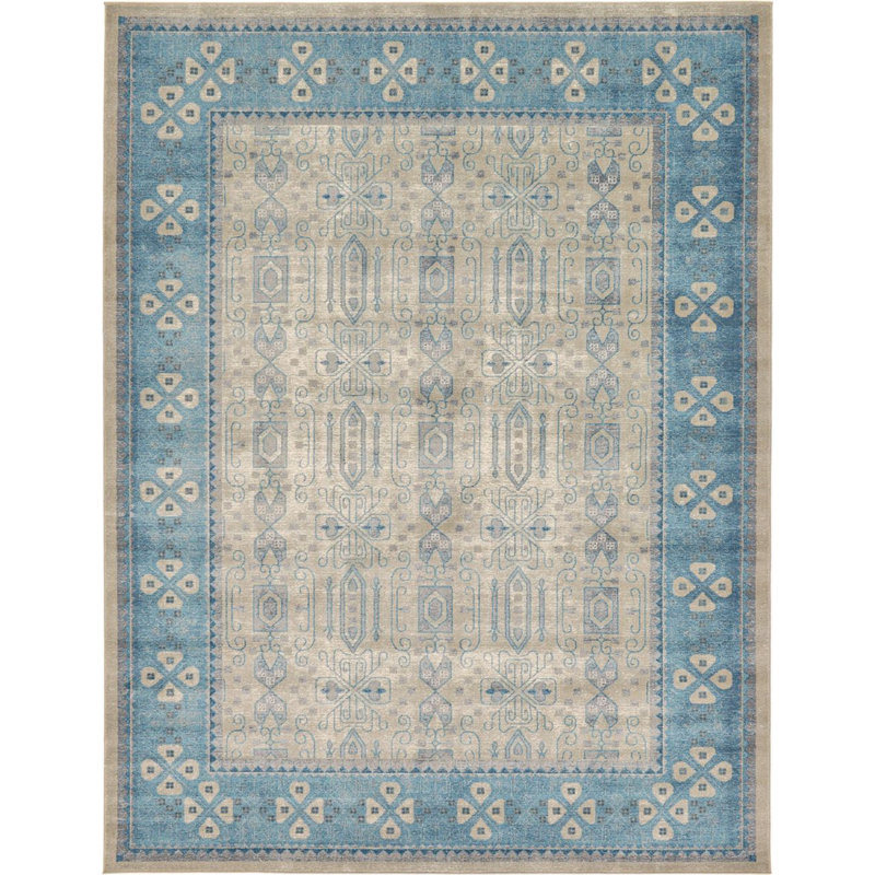 Linz Ikat Indoor Rug, Rectangle 8' x 11'