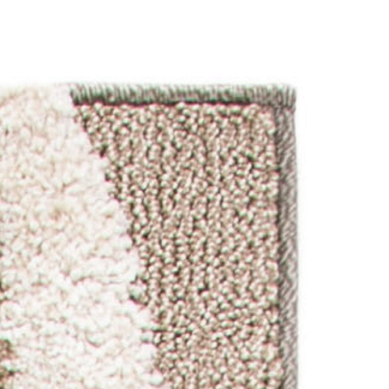 Ashal Abstract Black/Ivory Area Rug, Brown, Rectangle 4' x 6'