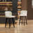 Swivel Upholstered Solid Wood Counter Stool (Set of 2)-932096389