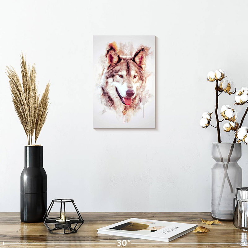 Brampt Wolf's Head, 12" H x 8" W