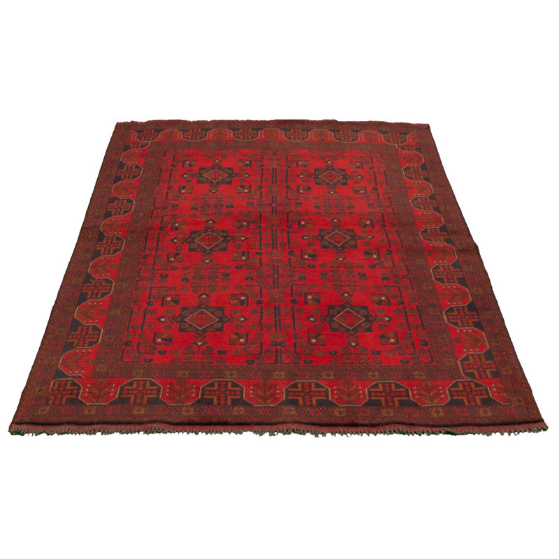 Tapis de zone en laine 5 pi x 6 pi 2 po main-of-kind-noué la 2010 esari Allaina