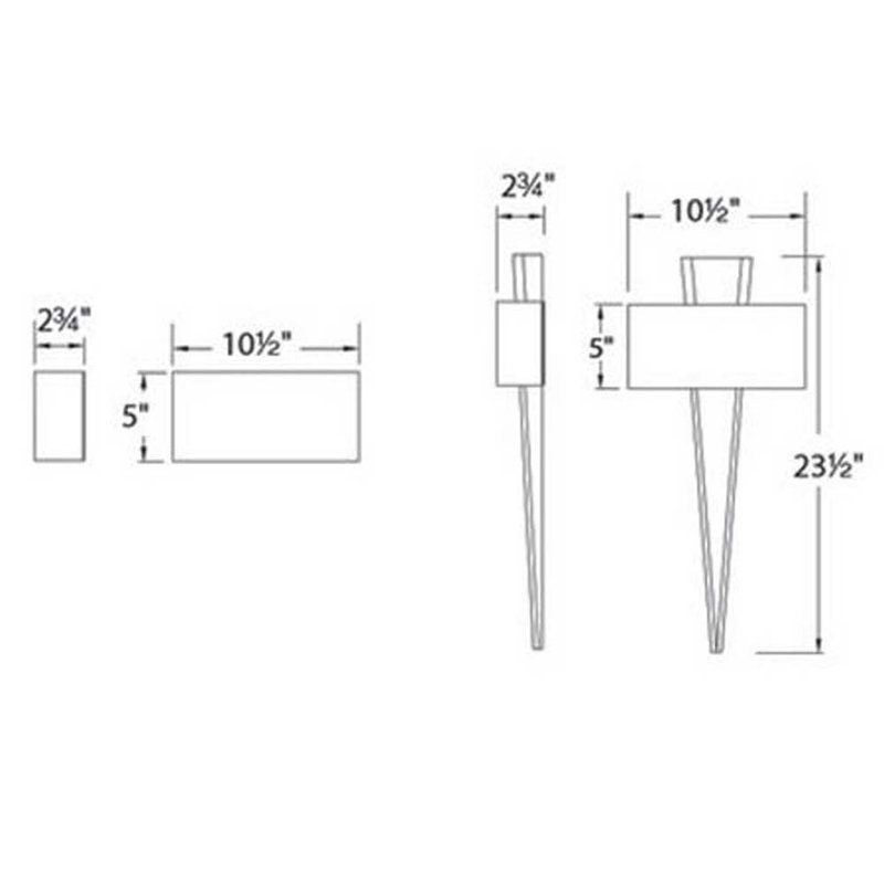 Palladian 1 - Light LED Bath Sconce, Polished Nickel