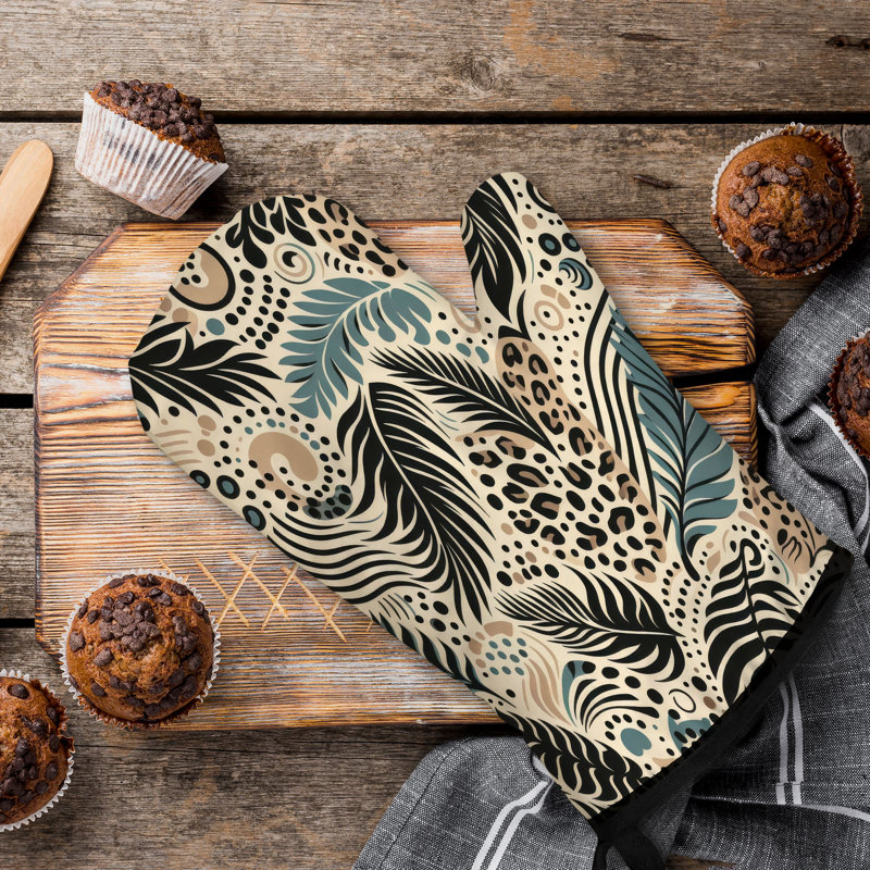 Fourre-tout en coton à motif léopard Jungle
