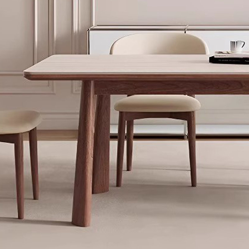Table de salle à manger italienne minimaliste, H 29,53 po x L 62,99 po x l 31,5 po