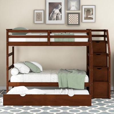 Aeona Standard Bunk Bed with Bookcase by Harriet Bee